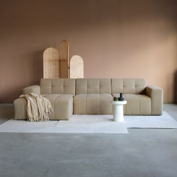 Hoekbank Wave in de kleur beige. 