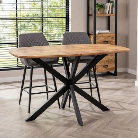 Bartafel mangohout Deens ovaal 160 cm