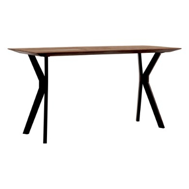 DTP Home Bureau Metropole teakhout 150 cm in vooraanzicht