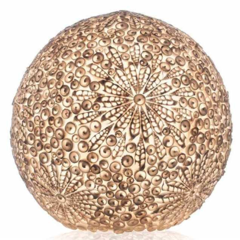 Lamp met schelpen bol 30cm