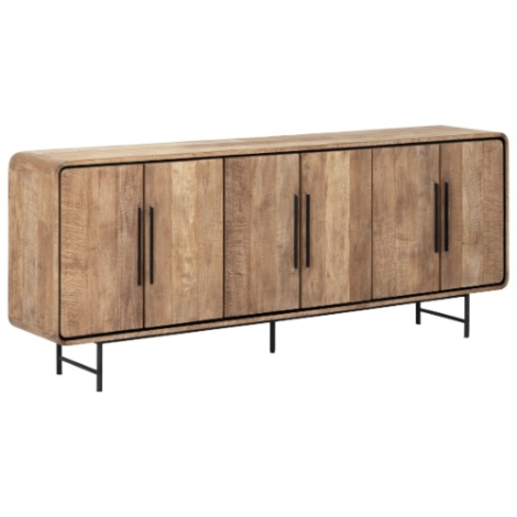 DTP Home dressoir Evo teakhout 220 cm - vooraanzicht