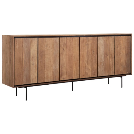 Dressoir 6 deurs Metropole 220 cm.