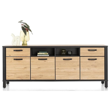 Dressoir Sardinië 220 cm naturel met 4 deuren