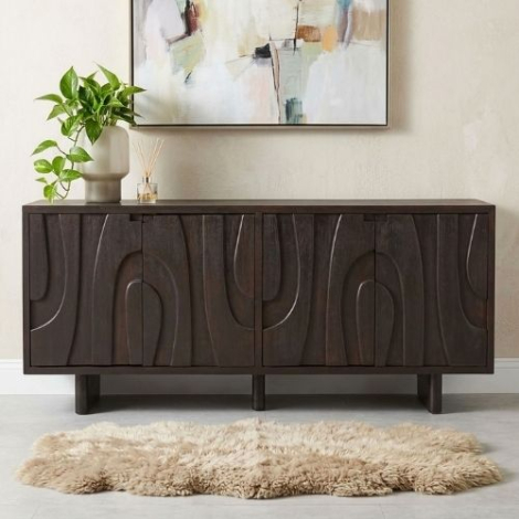 Dressoir walnoot met vier deuren