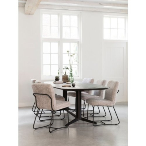 DTP Home Eettafel Soho mortex 260 cm in vooraanzicht