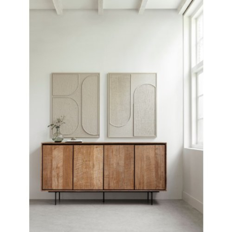 Dressoir 4 deurs Metropole teakhout 180 cm