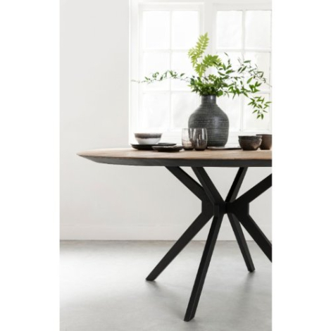 Eettafel Metropole teakhout 130 cm