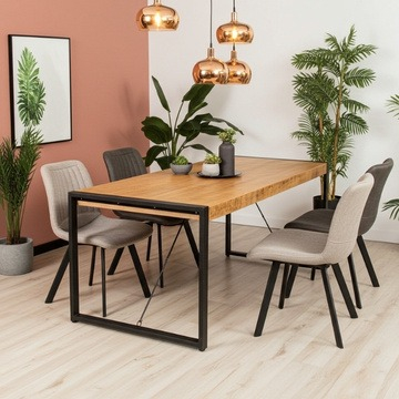 Eettafel mangohout Britt.