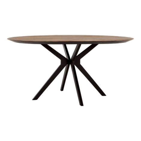 Eettafel Metropole teakhout 160 cm - vooraanzicht