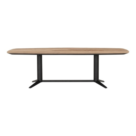 Eettafel Soho teakhout 260 cm - vooraanzicht