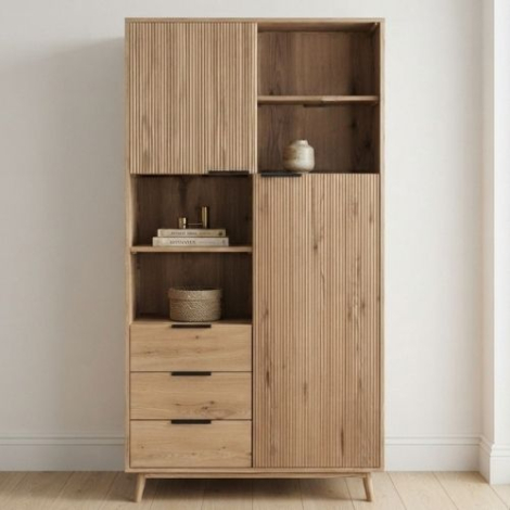 Eiken kast naturel 100 cm breed