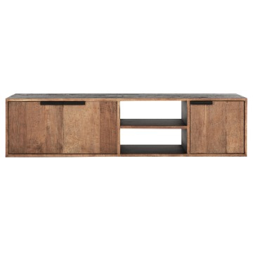 Hangend tv-meubel No.1 medium Cosmo teakhout 165 cm