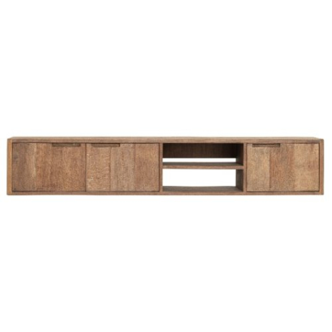 Hangend tv-meubel No.2 medium Bliss teakhout 170 cm