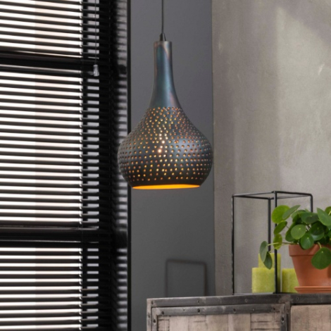 Hanglamp met gaatjes Uma 25 cm met 1 lamp - sfeerfoto
