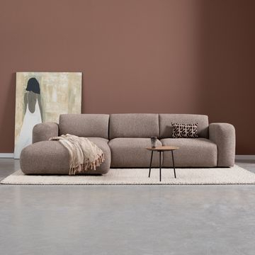 Hoekbank Soul in de kleur taupe. 