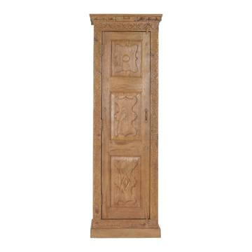 Smalle hoge kast met deur