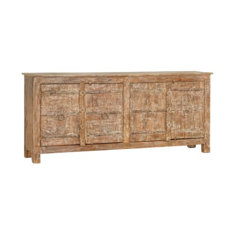 Indiaas dressoir mangohout 4 deuren, naturel