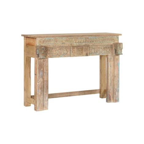 Indiase sidetable teakhout met snijwerk