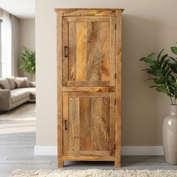 Mangohouten kast met twee deuren