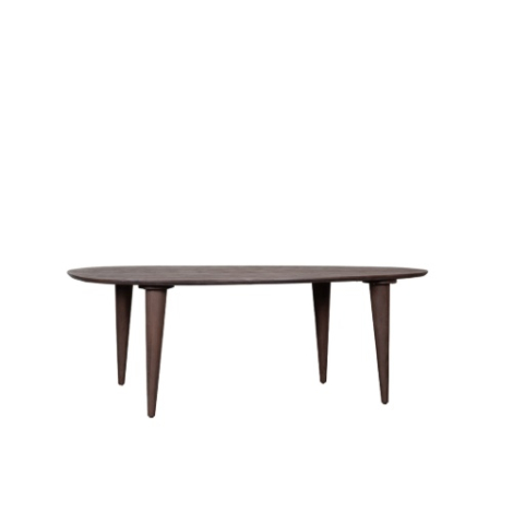 Organische eettafel Floor mangohout 180 cm donkerbruin