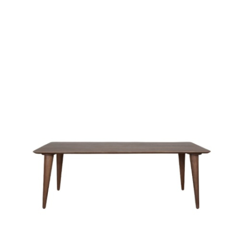 Rechthoekige eettafel Floor mangohout 250 cm donkerbruin