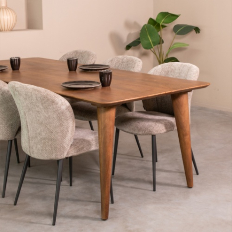 Rechthoekige eettafel Floor mangohout 250 cm naturel