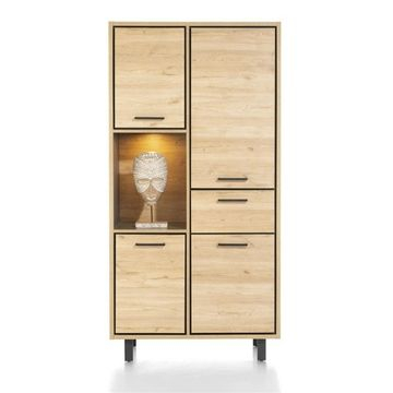 Opbergkast met LED-verlichting en 100 cm breed.
