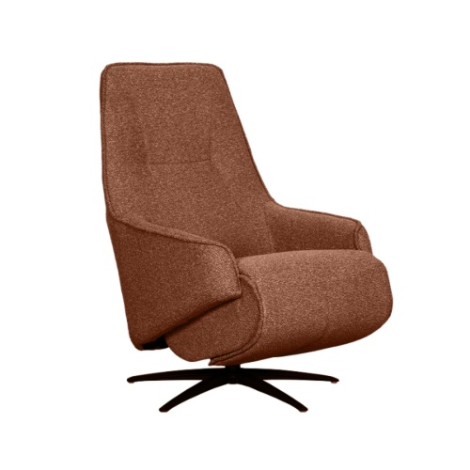 Elektrische relaxfauteuil Olle cognac bouclé, 2 motoren