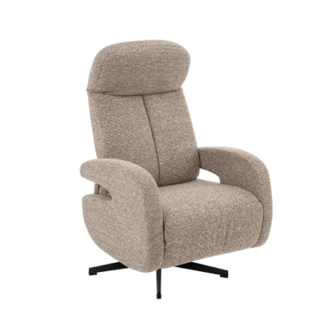 Verstelbare relaxfauteuil Evi grijs bouclé Verstelbare relaxfauteuil Evi grijs bouclé