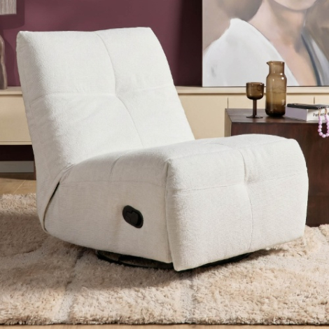 Relaxfauteuil Lazy naturel volledig in beeld in de woonkamer