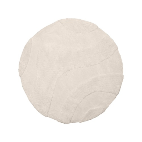 Rond vloerkleed Rik 200 cm crème