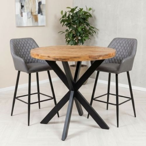 Kleine bartafel rond 100 cm met spinpoot