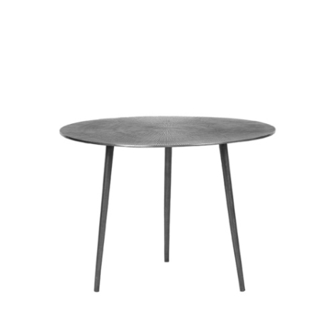 Ronde salontafel Nick gegoten metaal 60 cm grijs