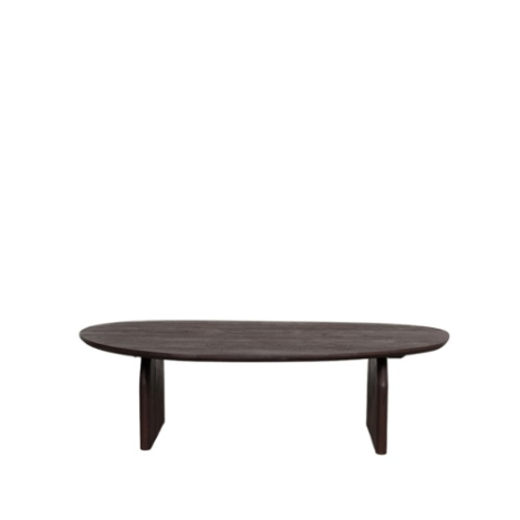 Organische salontafel Chris mangohout 135 cm donkerbruin Organische salontafel Chris mangohout 135 cm donkerbruin
