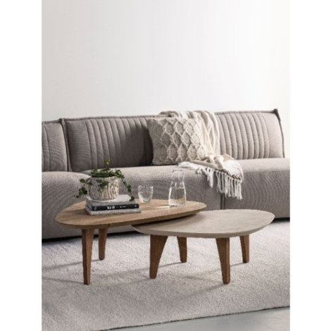 Salontafel pebble Bliss mortex 100 cm