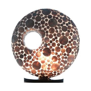 Schelpen lamp goudkleurig