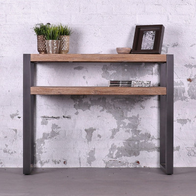 Sidetable industrieel 100 cm breed.