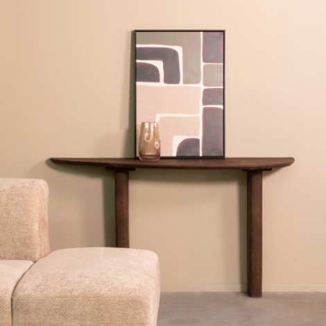 Sidetable Wouter mangohout 135 cm donkerbruin