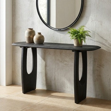 Sidetable zwart hout
