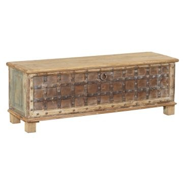 Teakhouten salontafel kist