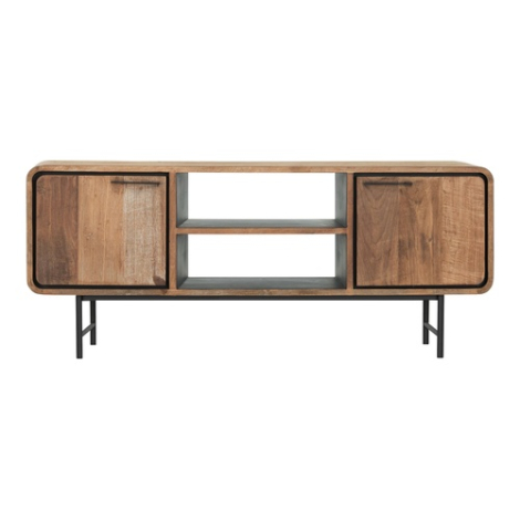 Tv meubel Evo teakhout 145 cm - vooraanzicht