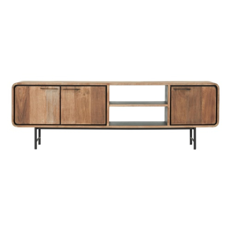 Tv meubel Evo teakhout 185 cm - vooraanzicht
