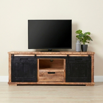 Tv meubel mangohout 145 cm breed.
