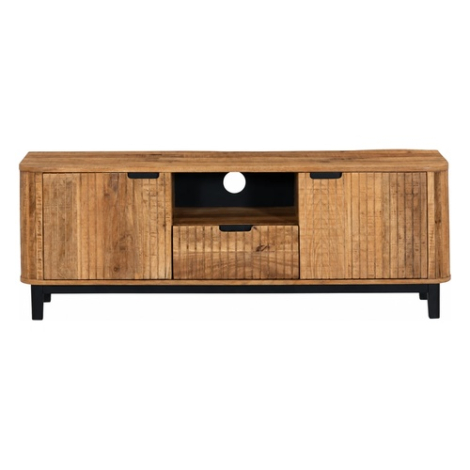 Tv meubel Max 140 cm mangohout - vooraanzicht