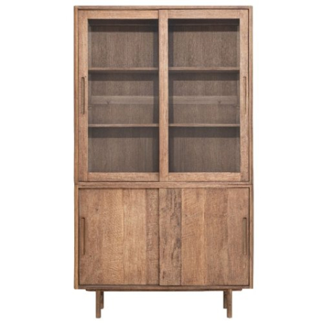 Vitrinekast Bliss teakhout 120 cm