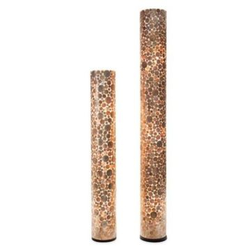 Vloerlamp schelp goud