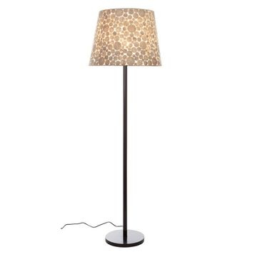 Vloerlamp 177 cm hoog met schelpen kap. 