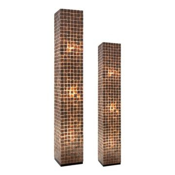 Vloerlamp goud vierkant
