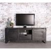 zwart mangohouten tv meubel