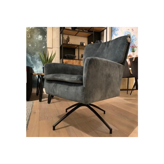 Draaibare fauteuil in stof